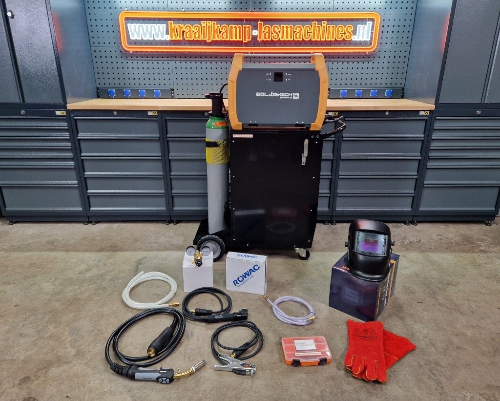 COMPLEET PAKKET Soldatech ml200hg mig mag (laswagen groot), Ophalen of Verzenden, Nieuw, 250 ampère of meer, Co2