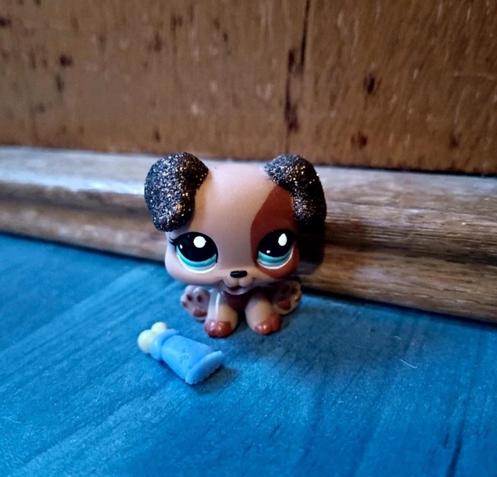 Lps 'sparkle pet' bruin glitter hondje #2235, Ophalen of Verzenden, Nieuw