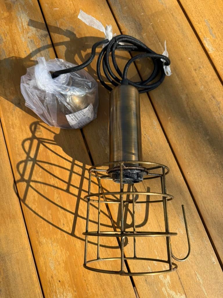 VT Wonen hanglamp draadlamp brass, Ophalen of Verzenden, Zo goed als nieuw, Minder dan 50 cm