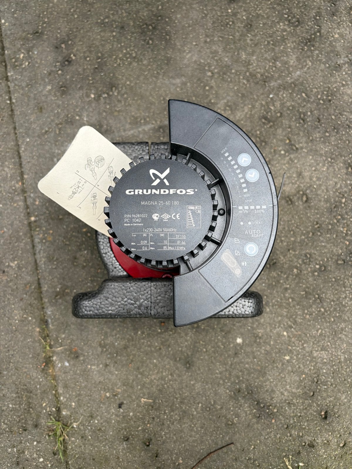 Grundfos MAGNA 25-60 180 circulatiepomp, Ophalen of Verzenden, Zo goed als nieuw, Elektrisch, Overige typen