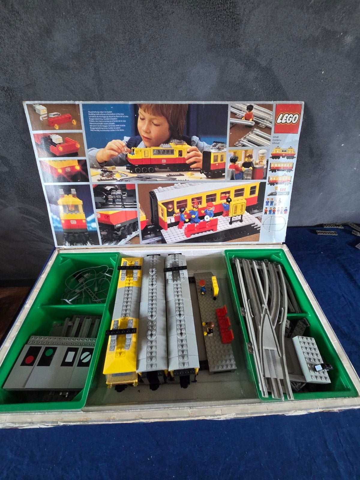 LEGO 7740 Elektrische Passagierstrein in originele doos, Ophalen of Verzenden, Gebruikt