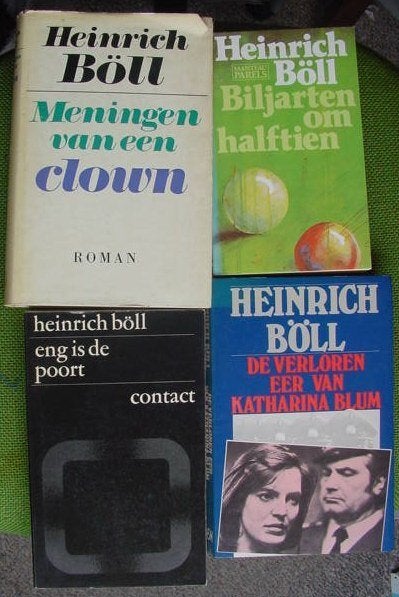 4 x Heinrich Böll -Biljarten- Weg van de troep =€ 5,00 samen, Boeken, Ophalen of Verzenden, Gelezen, Europa overig
