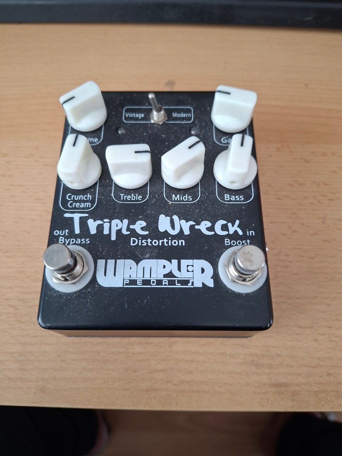 Wampler Pedals Triple Wreck Distortion Pedaal, Muziek en Instrumenten, Effecten, Ophalen of Verzenden, Gebruikt, Distortion, Overdrive of Fuzz