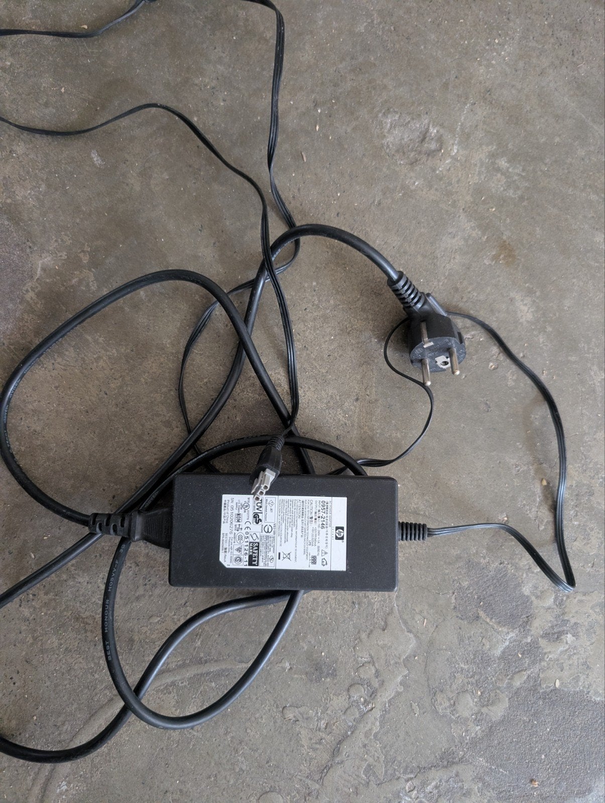 HP AC Power Adapter 0957-2146 - Grijze 3-pins Stekker, Ophalen of Verzenden, Gebruikt, HP