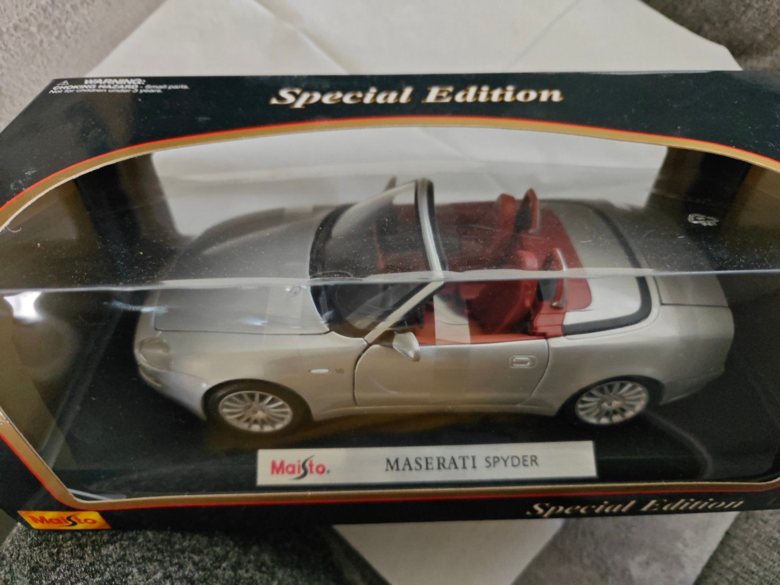 Maisto Maserati Spyder Special Edition 1:18, Hobby en Vrije tijd, Ophalen of Verzenden, Nieuw, Auto, Maisto