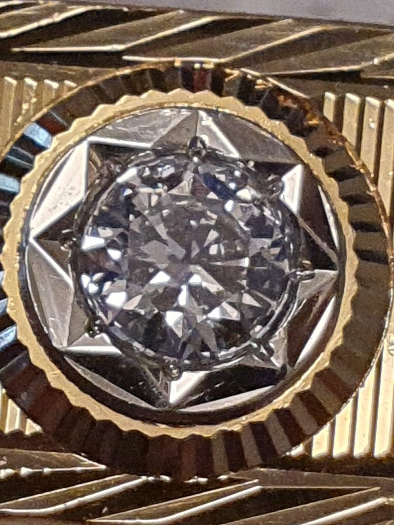 Super mooie waardevolle ring 18 kr 750  met 1,75crt briljant, 20 of groter, Heer, Ophalen of Verzenden, Zo goed als nieuw