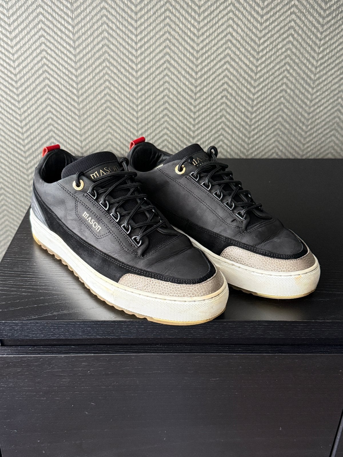 Mason garments 43 zwart, Zwart, Ophalen of Verzenden, Sneakers of Gympen, Gedragen