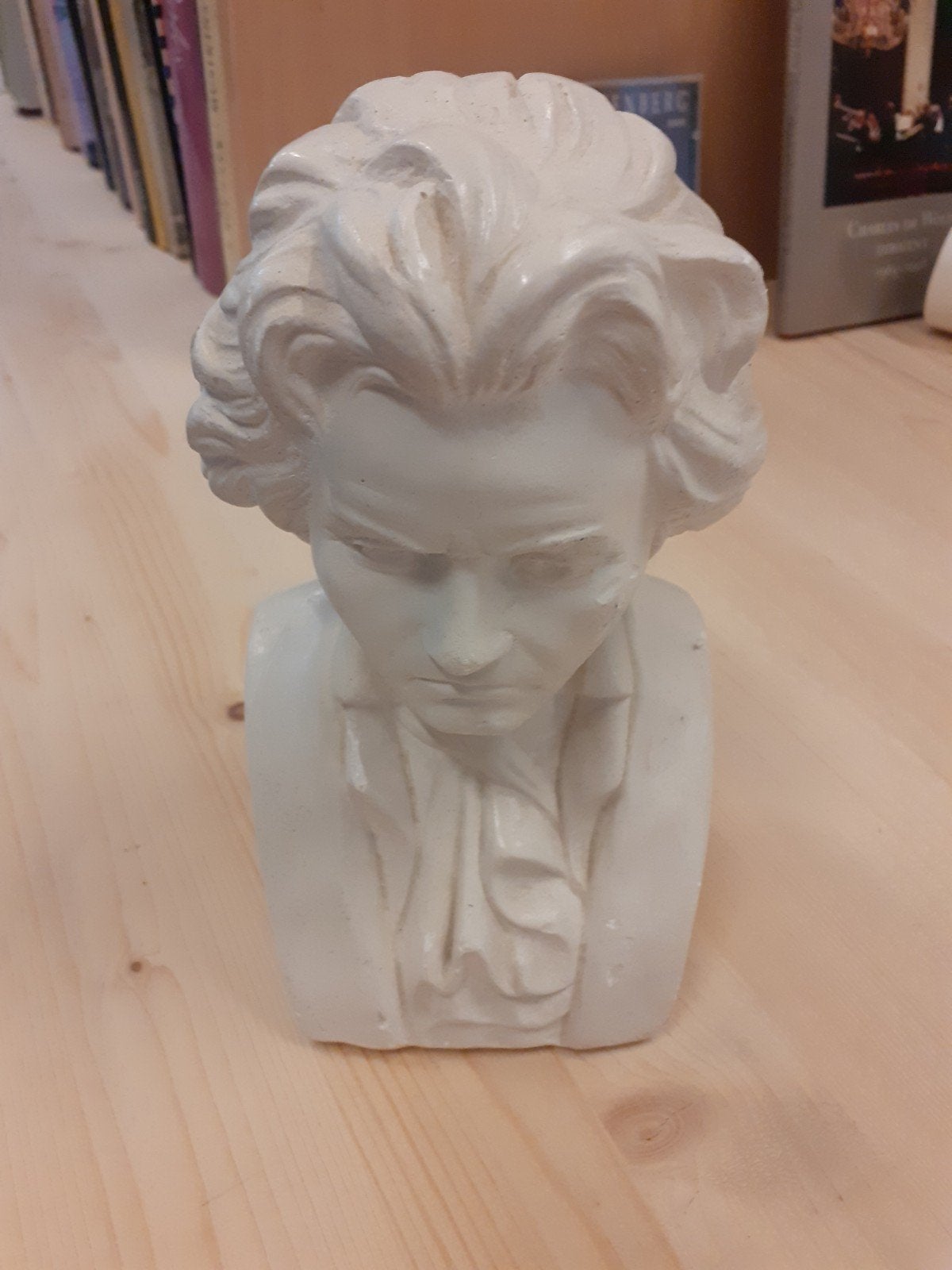 Beethoven Buste - Klassiek Gipsen Sculptuur, Minder dan 20 cm, Gips, Buste, Ophalen of Verzenden