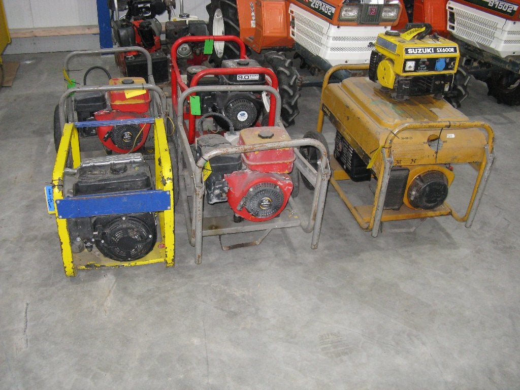 5 x benzine generator  5/6 kva export, Ophalen, Gebruikt, Dieselmotor, 1800 rpm of meer
