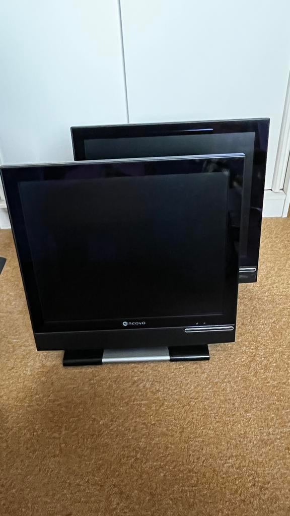 2x Neovo E-19A Monitor Computer Scherm, Gebruikt, Kantelbaar, Full HD, Ophalen of Verzenden