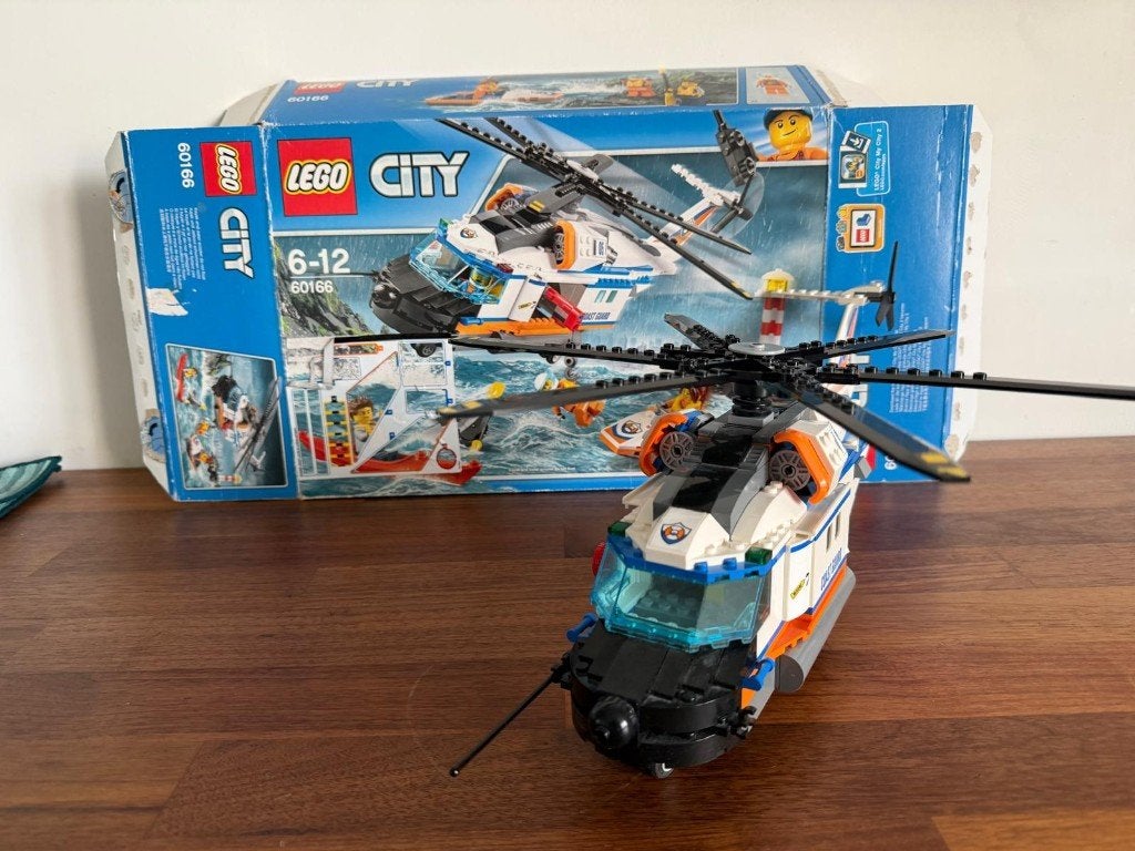 Lego CITY - 60166 Heavy-Duty Rescue Helicopter (6-12jr), City, Lego, Ophalen of Verzenden, Zo goed als nieuw