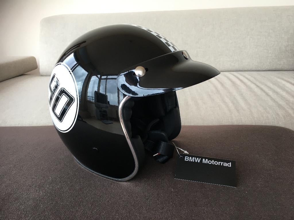 Nieuwe BMW Legend NineT motorhelm in maat small = maat 56, Jethelm, Kinderen, Ophalen of Verzenden, S
