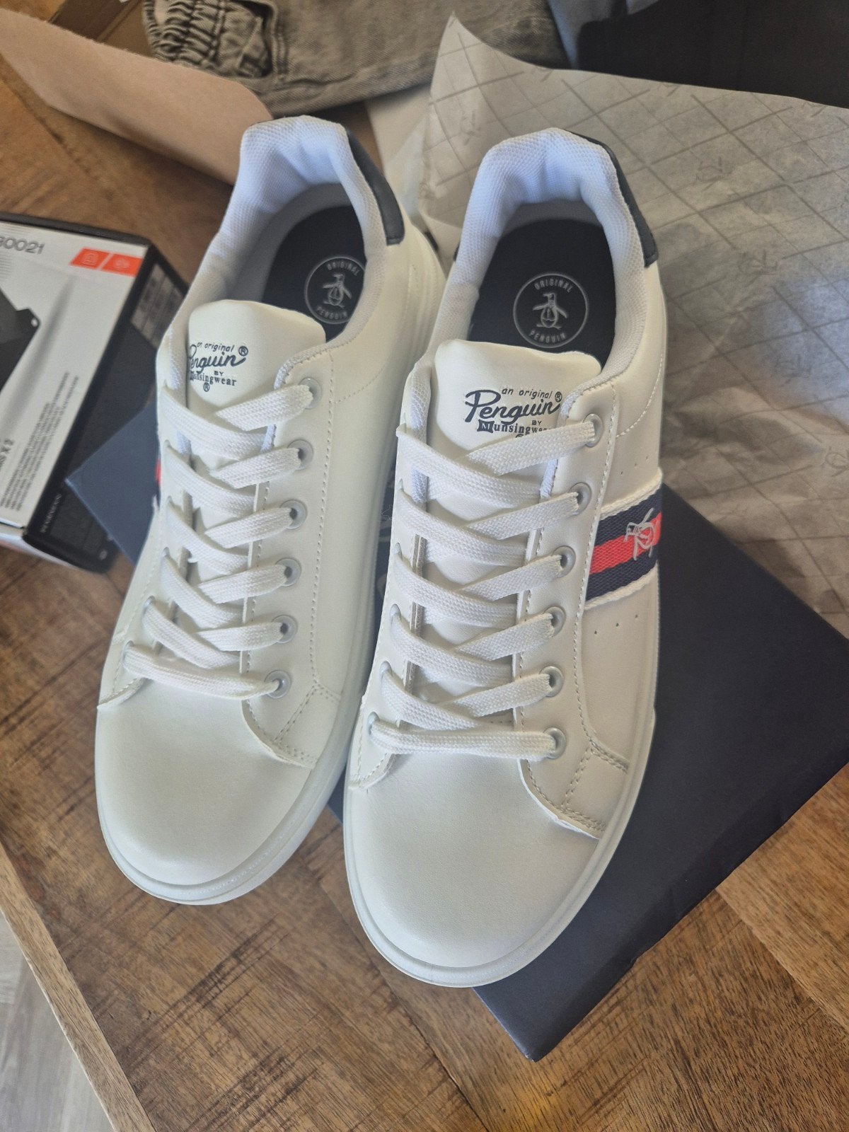 Nieuwe Original Penguin sneakers - Maat 44, Wit, Nieuw, Sneakers of Gympen, Original Penguin