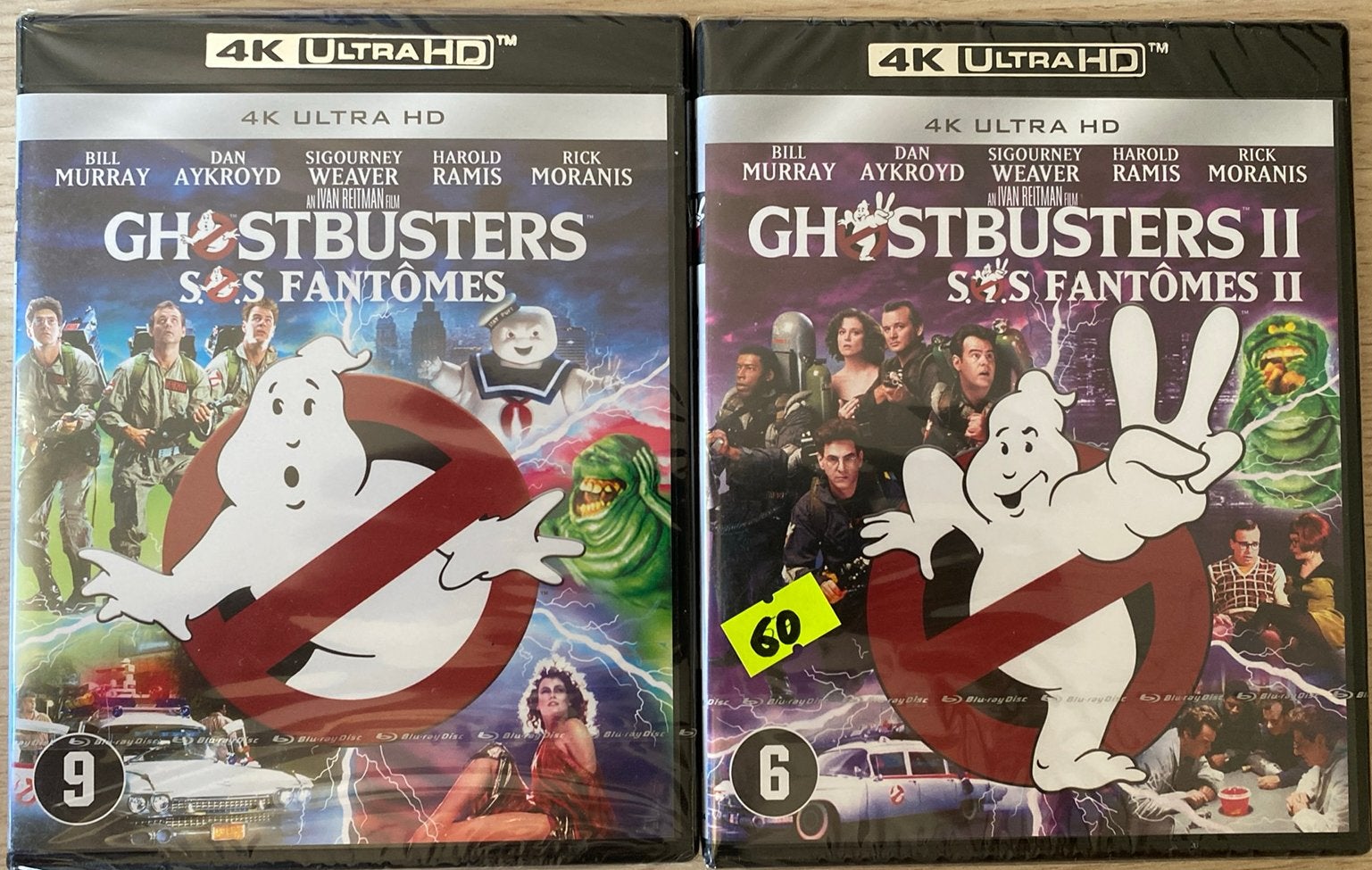 Ghostbusters 1 & 2 4K uhd blu ray NL versie NIEUW, Ophalen of Verzenden, Nieuw in verpakking, Avontuur