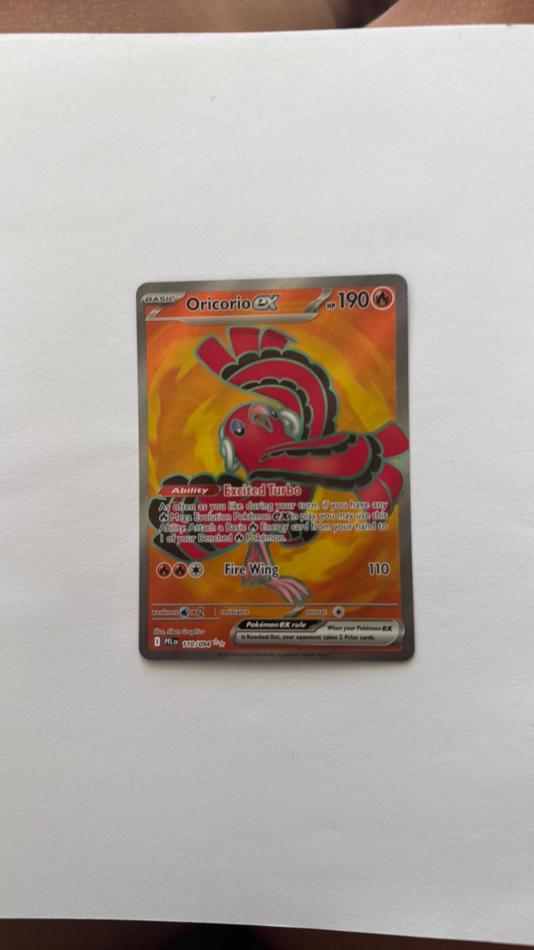 Oricorio Ex Pokemon kaart, Ophalen of Verzenden, Nieuw