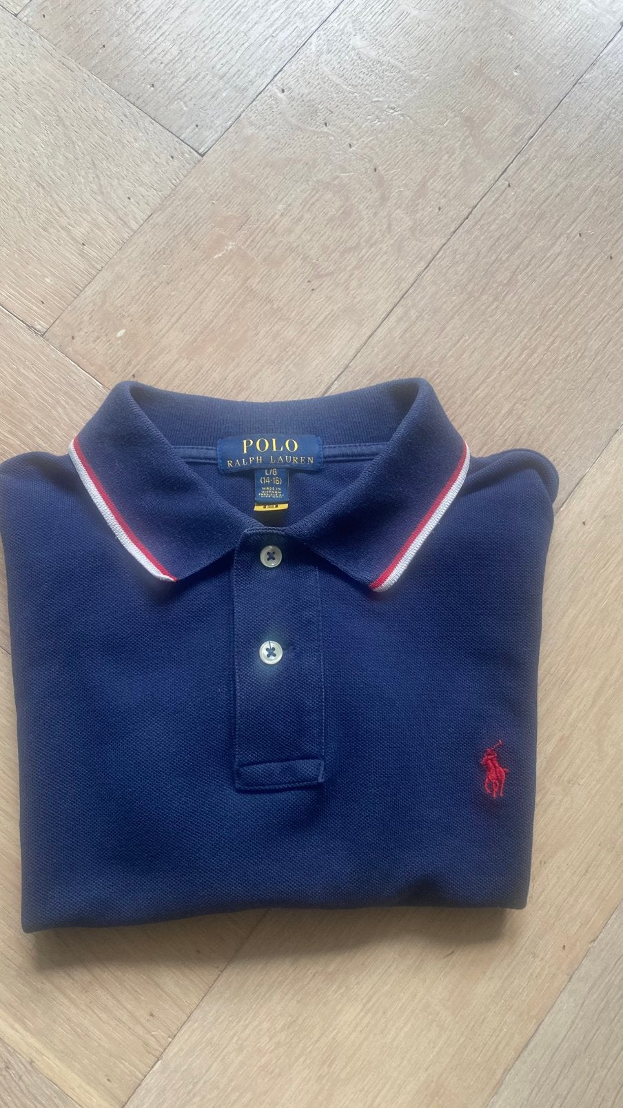Ralph Lauren polo 14-16 L G, Ophalen of Verzenden, Zo goed als nieuw, Jongen, Shirt of Longsleeve
