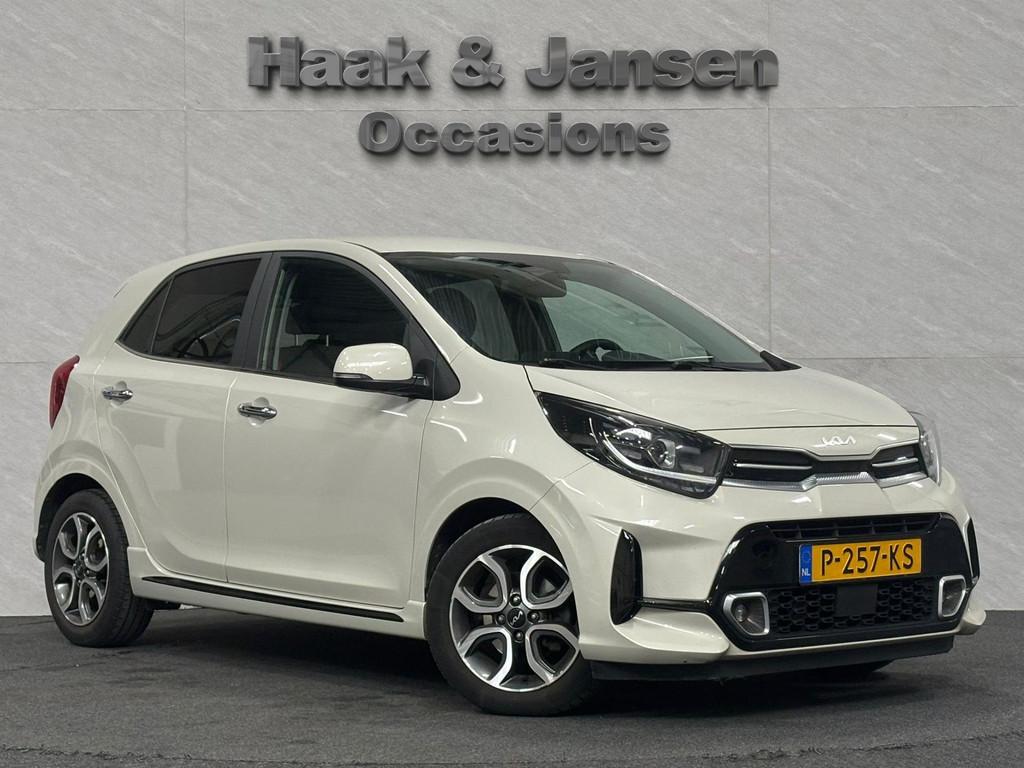 Kia Picanto 1.0 DPi GT-Line Automaat Camera Leder Navi, 877 kg, Gebruikt, Lichtsensor, Bruin