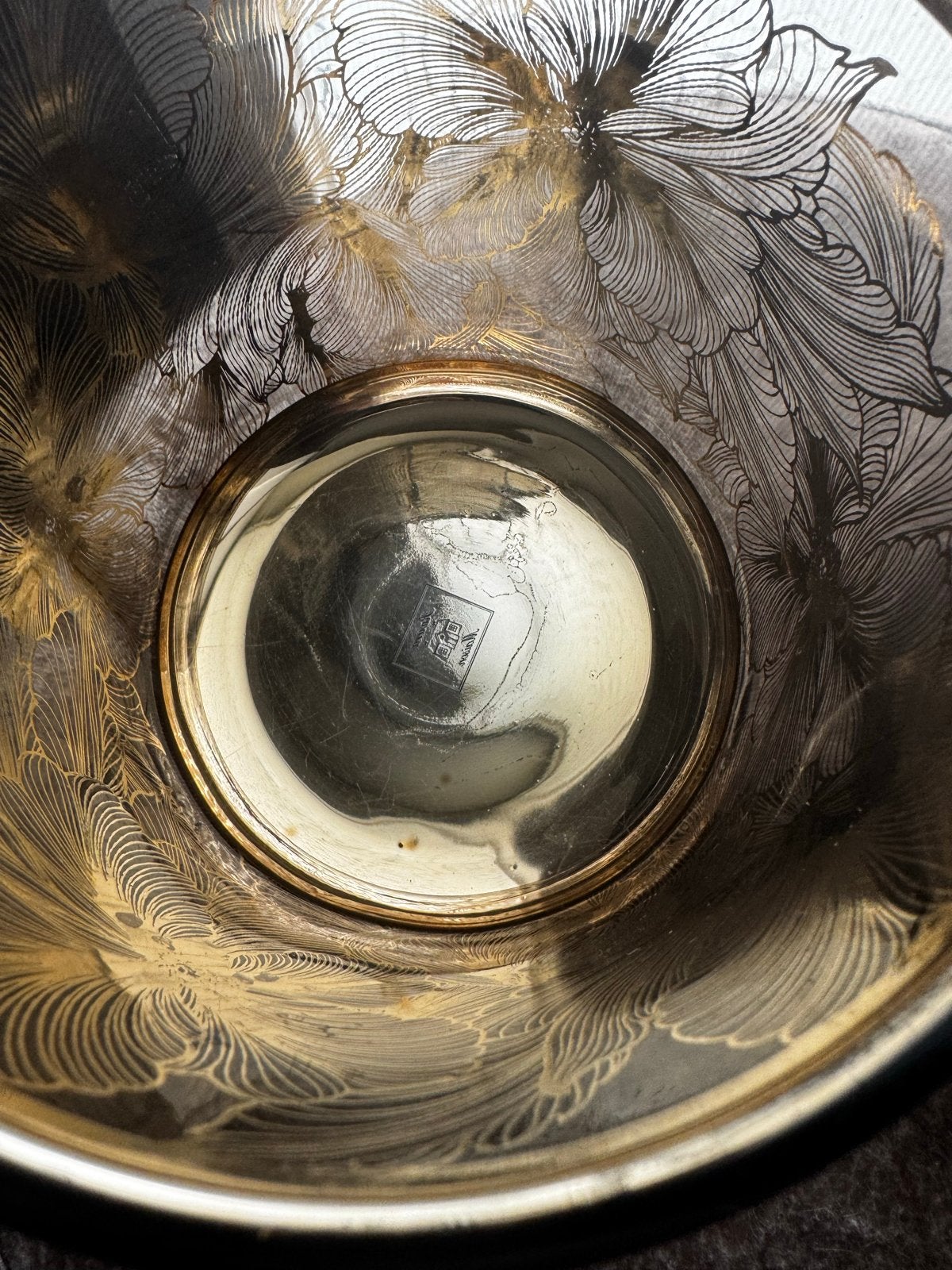 Riviera Maison Golden Flower Hurricane M, Ophalen of Verzenden, Zo goed als nieuw, Glas, Goud