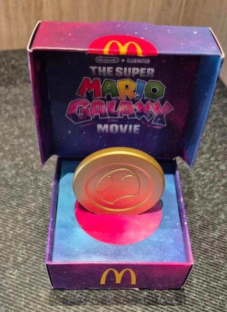 The Super Mario Galaxy gouden munt, Ophalen of Verzenden, Nieuw