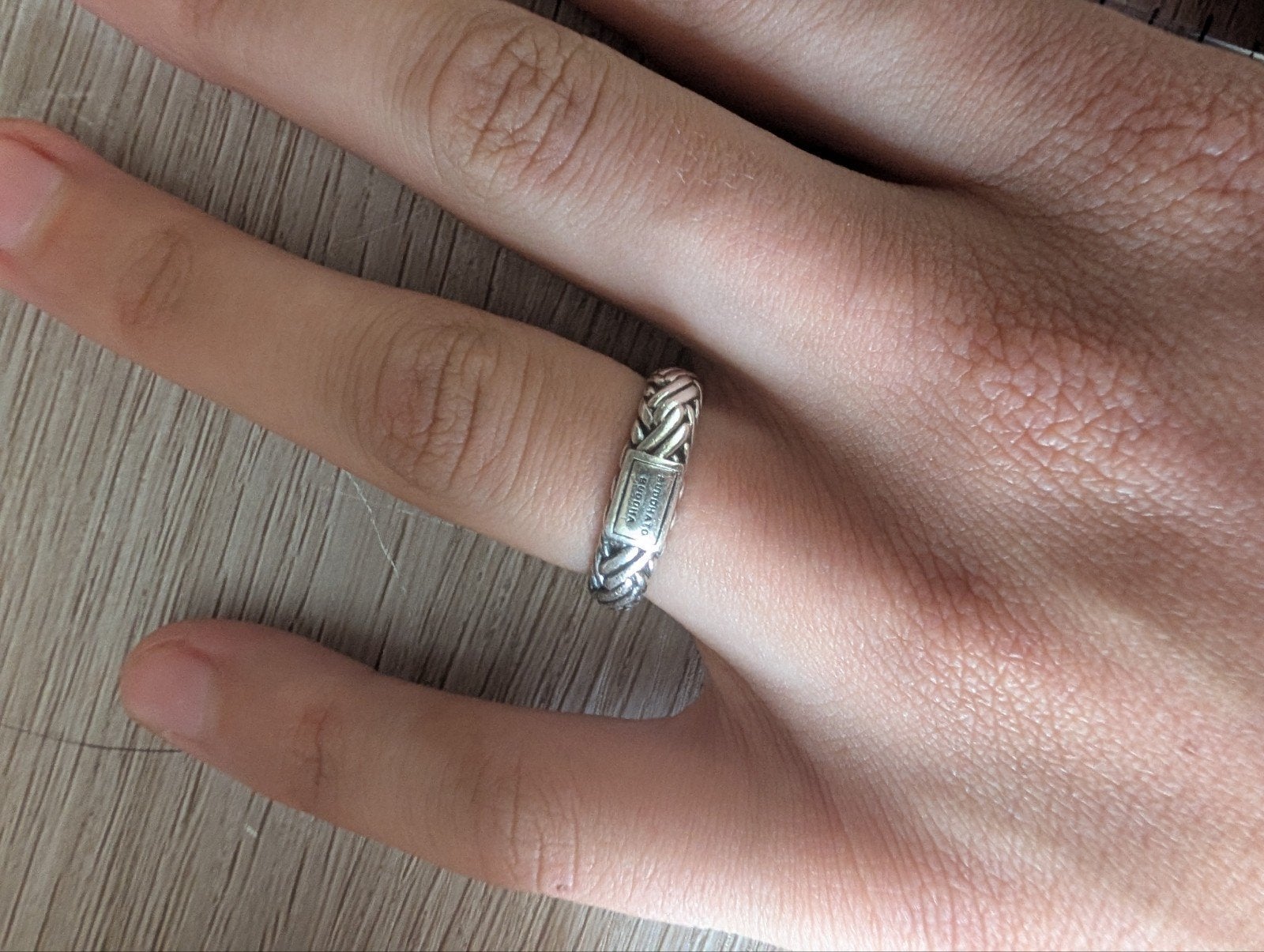 Buddha to Buddha ring, maat 16, zilver, Gebruikt, Ophalen of Verzenden, Kleiner dan 17, Dame of Heer