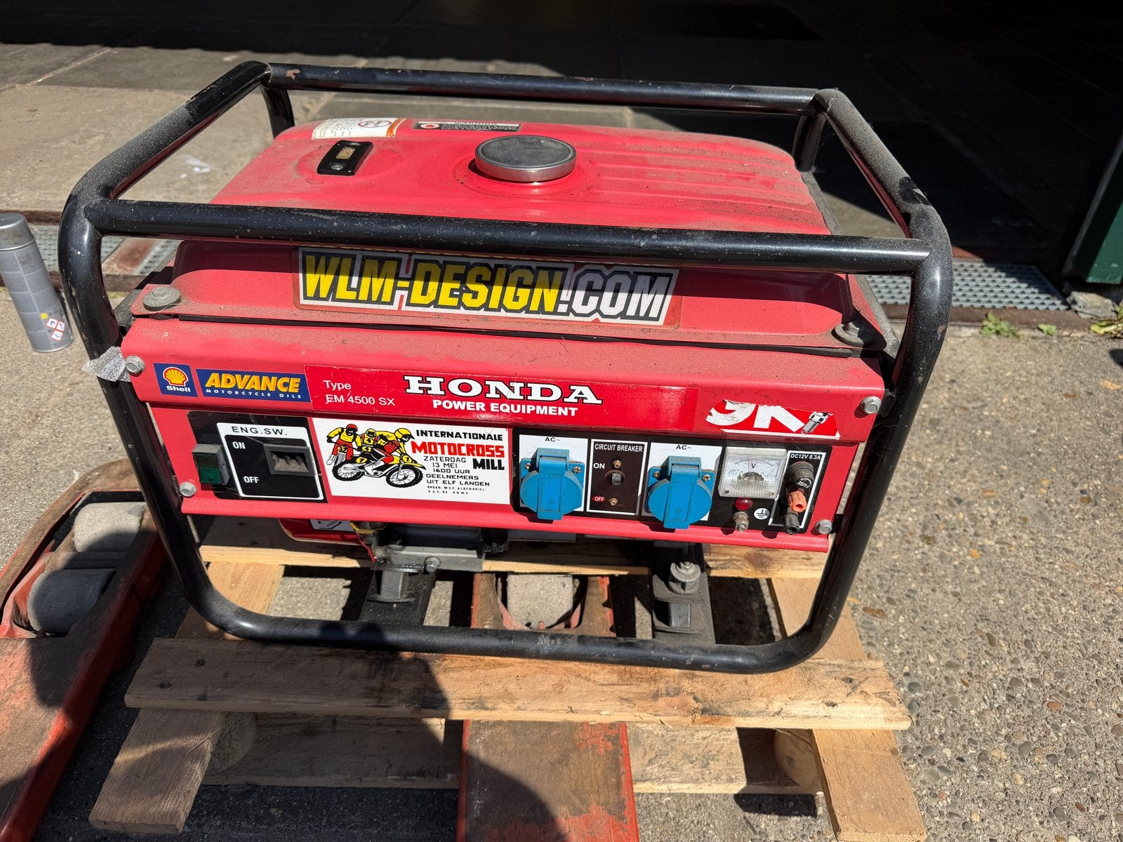 Imitatie Honda EM 4500 SX Aggregaat - Motor draait soepel, Doe-het-zelf en Verbouw, Ophalen, Gebruikt, 5 tot 10 kVA, Benzine