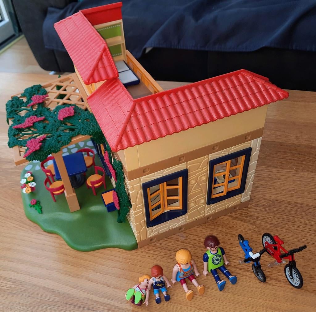 Playmobil 4857 Vakantiehuis - Niet helemaal compleet, Ophalen of Verzenden, Gebruikt, Complete set