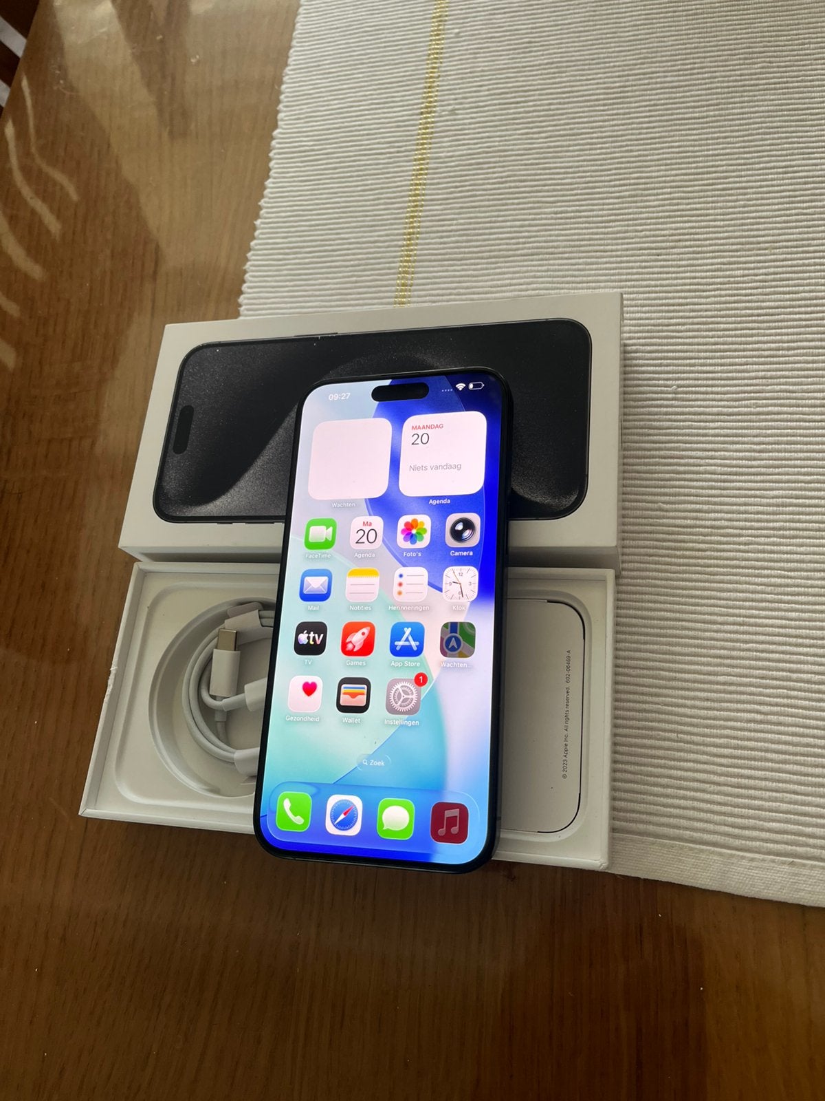 Iphone 15 pro max. 256 gb, 256 GB, Zwart, IPhone 15 Pro Max, Ophalen of Verzenden