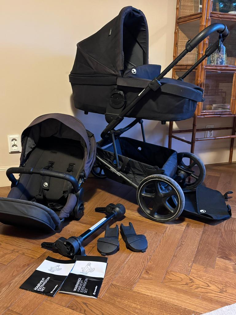 Easywalker Harvey 3 duowagen met veel accessoires, Kinderen en Baby's, Kinderwagens en Combinaties, Ophalen, Zo goed als nieuw