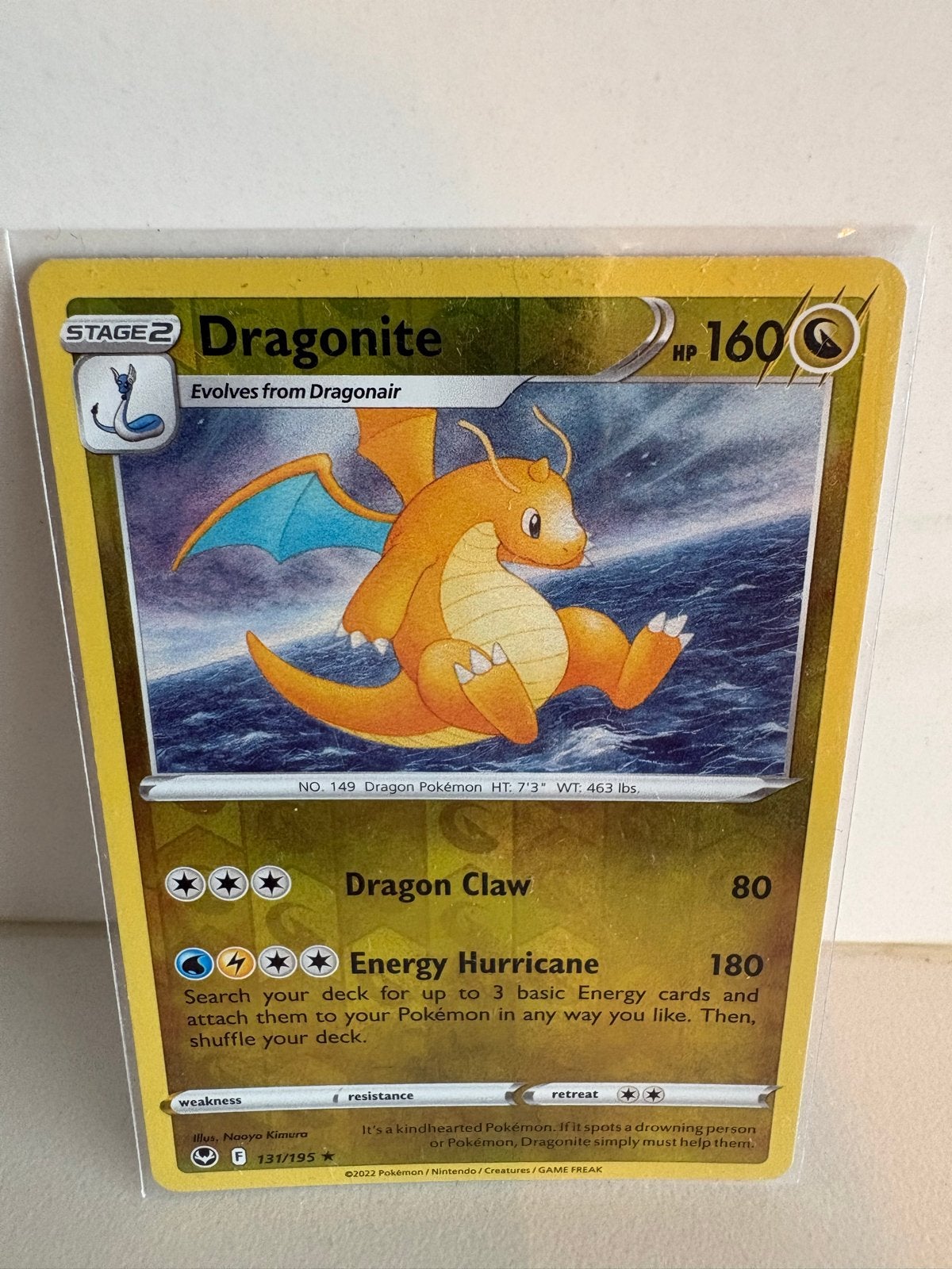 Pokémon Kaart Dragonite 131/195 (2022) - Zo goed als nieuw, Verzenden, Nieuw, Losse kaart