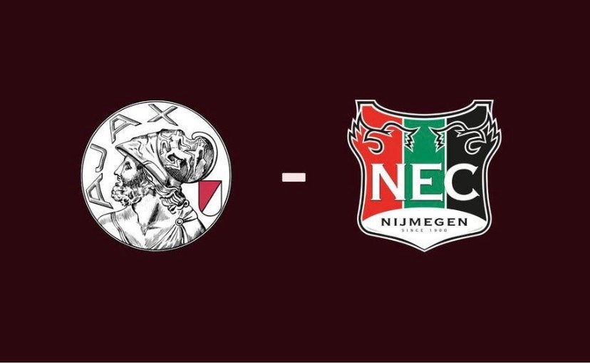 1x Ajax-Nec F side, Losse kaart, Eén persoon, September