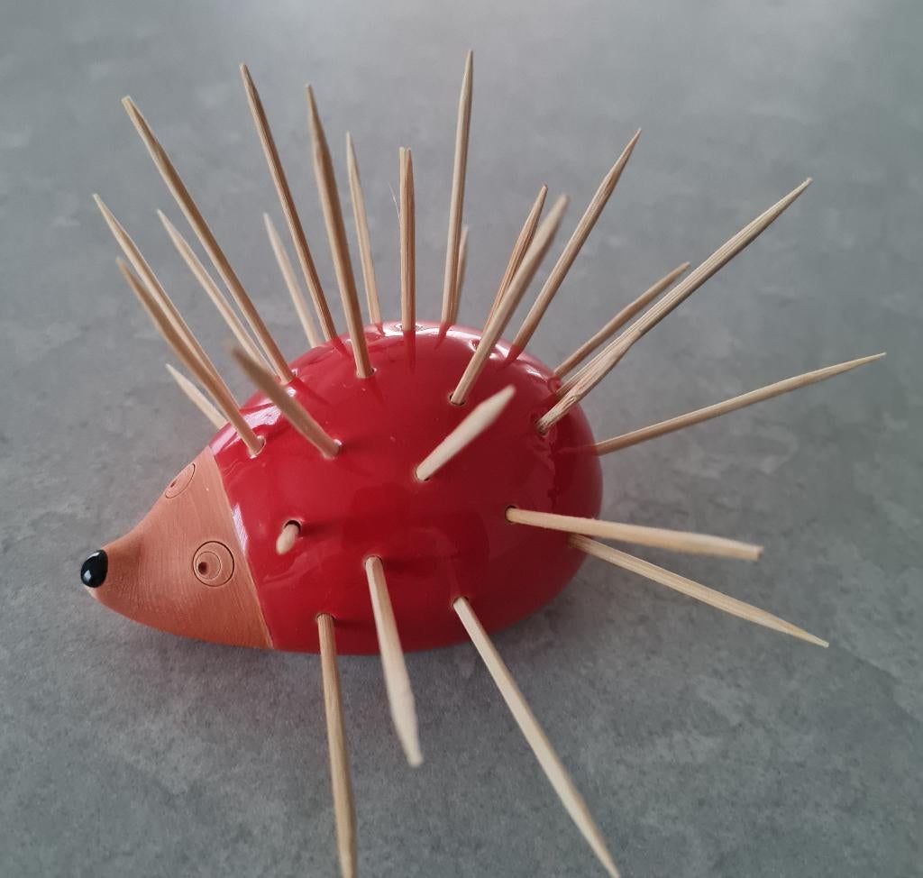 Leuke cocktailprikker houder - egel, Overige typen, Ophalen of Verzenden, Zo goed als nieuw