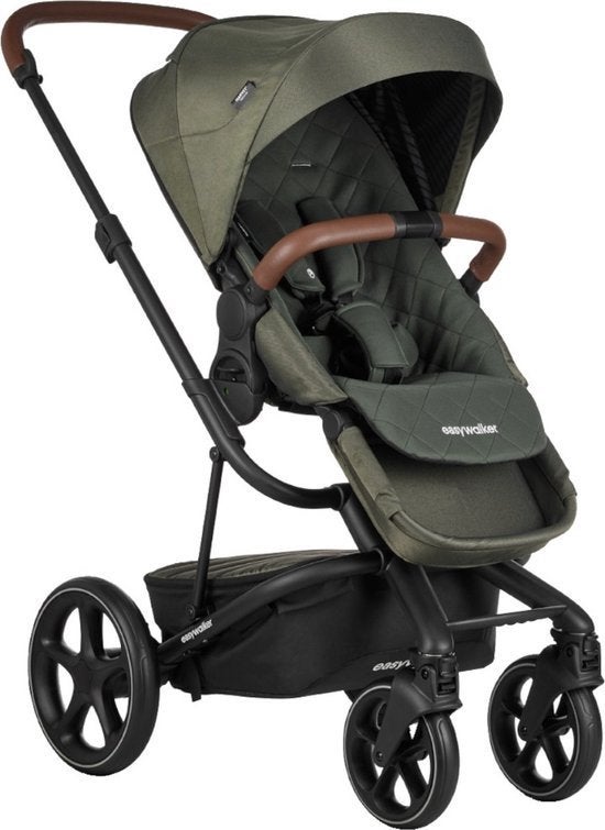 Easywalker Harvey 3 Premium, Emerald green kinderwagen, Gebruikt, Combiwagen, Verstelbare duwstang, Ophalen