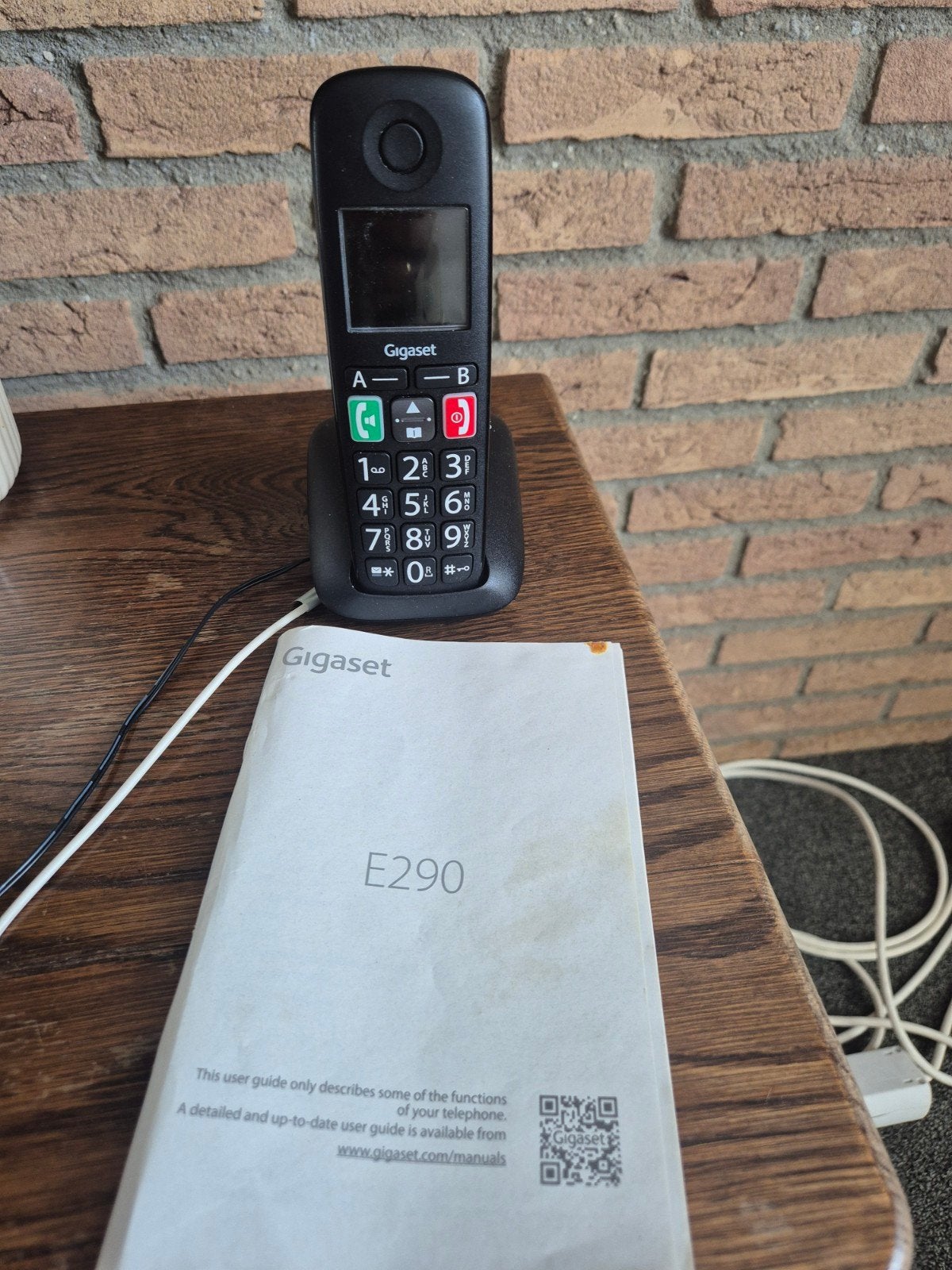 Gigaset E290 Draadloze Telefoon met Grote Toetsen, Ophalen of Verzenden, Gebruikt, 1 handset