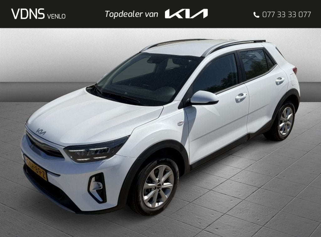 Kia Stonic 1.0 T-GDi MHEV DynamicLine NAVI + CAMERA, Auto's, Voorwielaandrijving, 100 pk, Wit, Origineel Nederlands