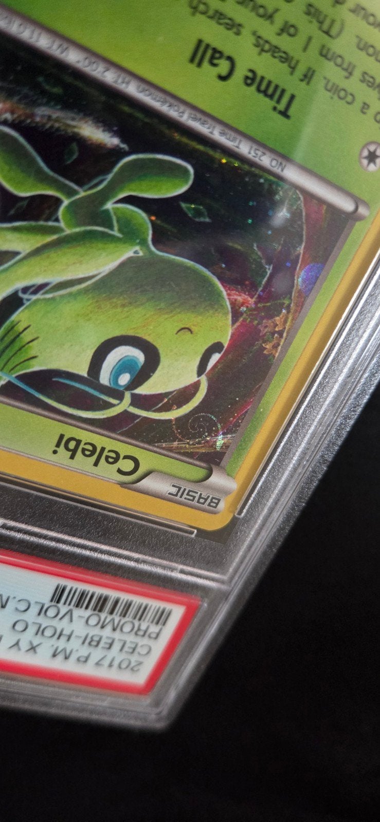 Celebi XY187 Promo Holo PSA 7 met swirl Pokémon Kaart, Hobby en Vrije tijd, Verzamelkaartspellen | Pokémon, Ophalen of Verzenden