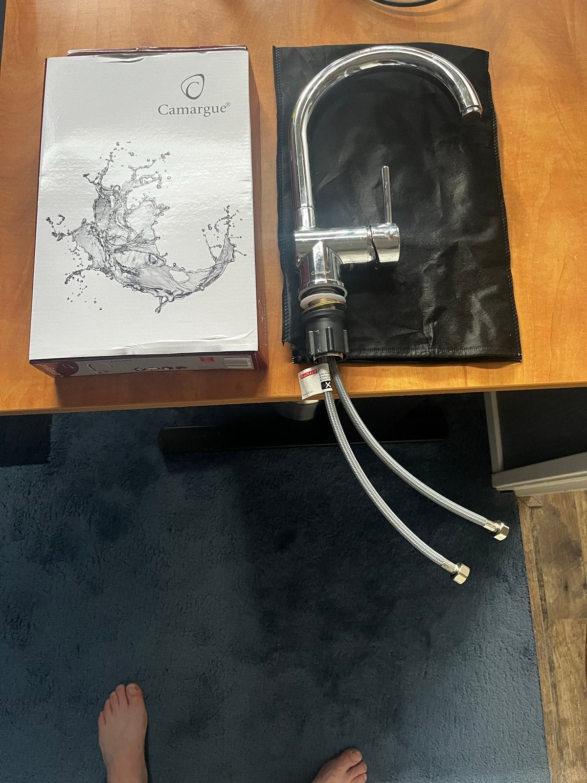 Camargue Keukenkraan Chroom - Nieuw in doos, Ophalen, Minder dan 50 cm, Nieuw, Minder dan 25 cm
