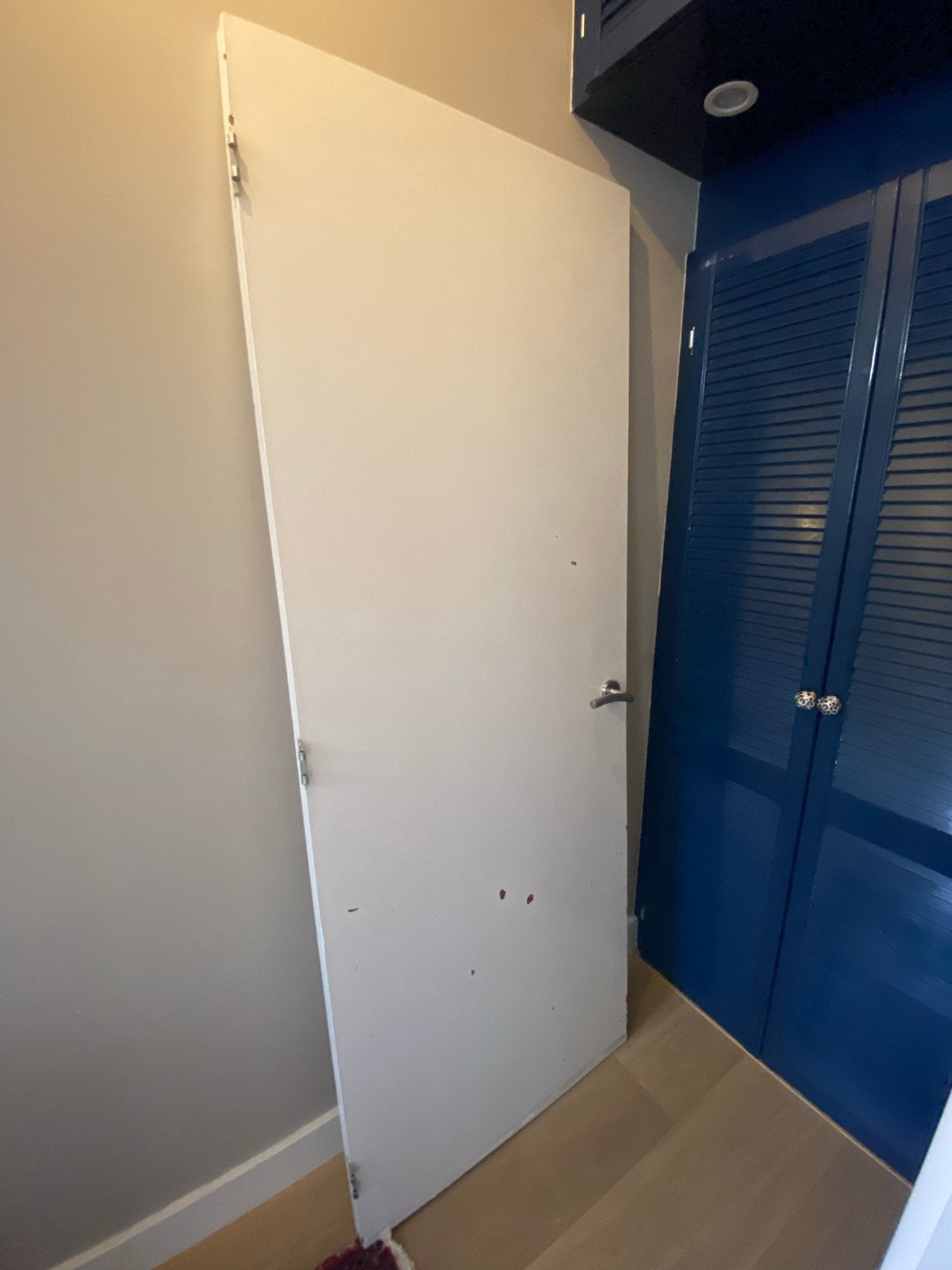 Witte binnendeur met klink - Gebruikt, Ophalen, Gebruikt, 80 tot 100 cm, Binnendeur
