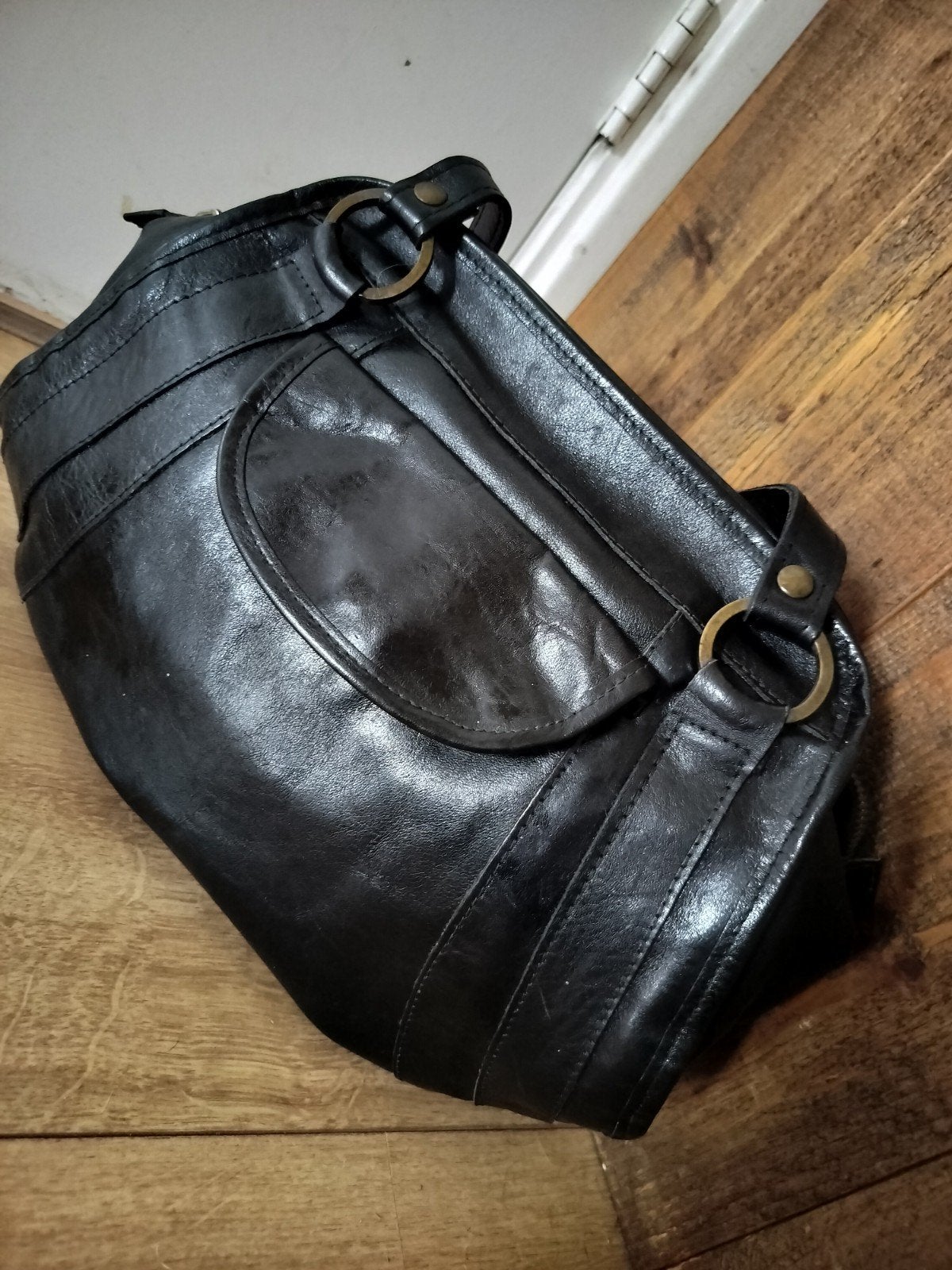 Aparte vintage Italiaanse leren tas
Merk Fiocchi Italy, Verzenden, Zo goed als nieuw, Zwart, Leer