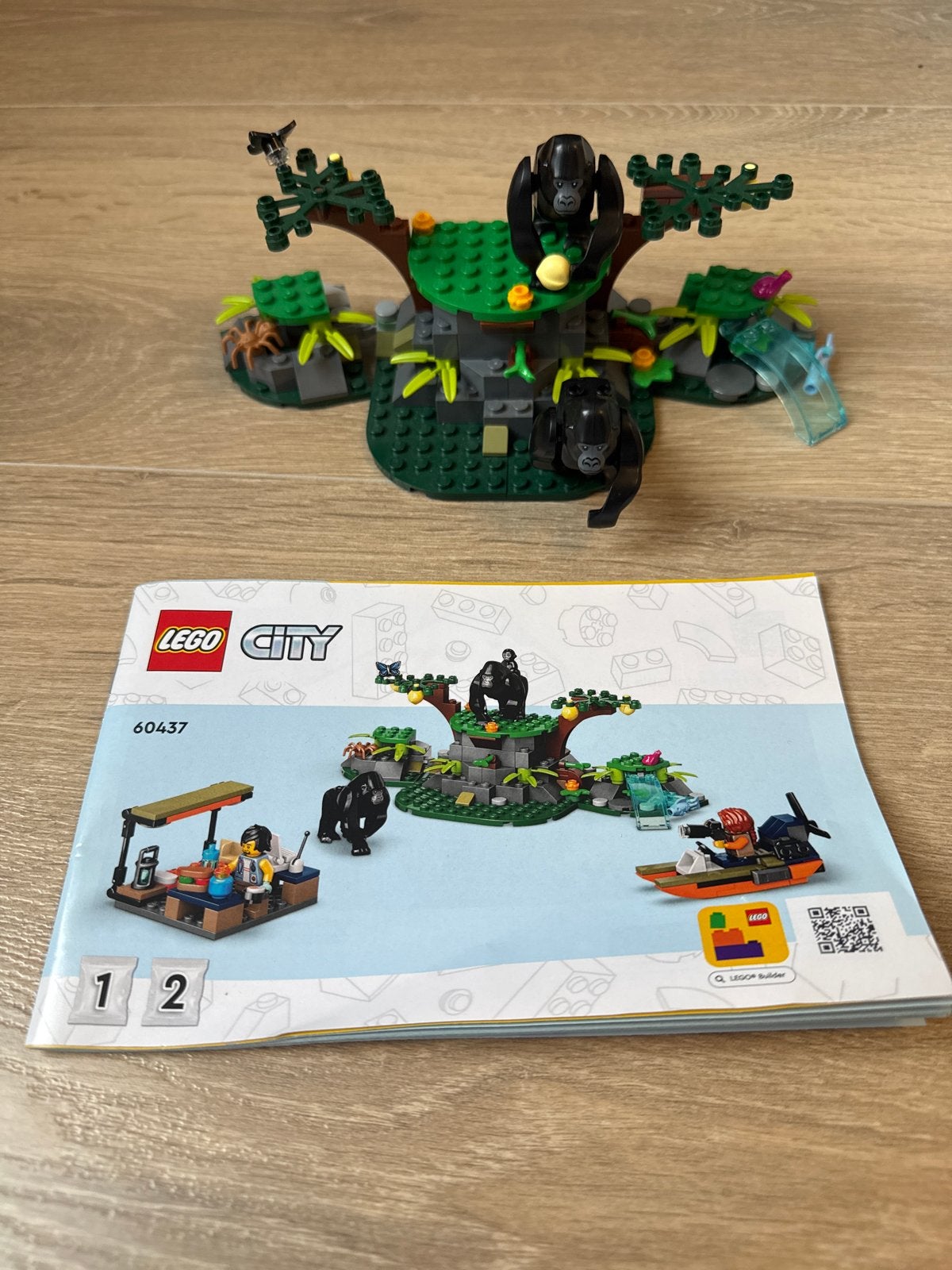 LEGO City 60437 Gorilla Eiland (onvolledig), Lego, Ophalen of Verzenden, Complete set, Inclusief instructies