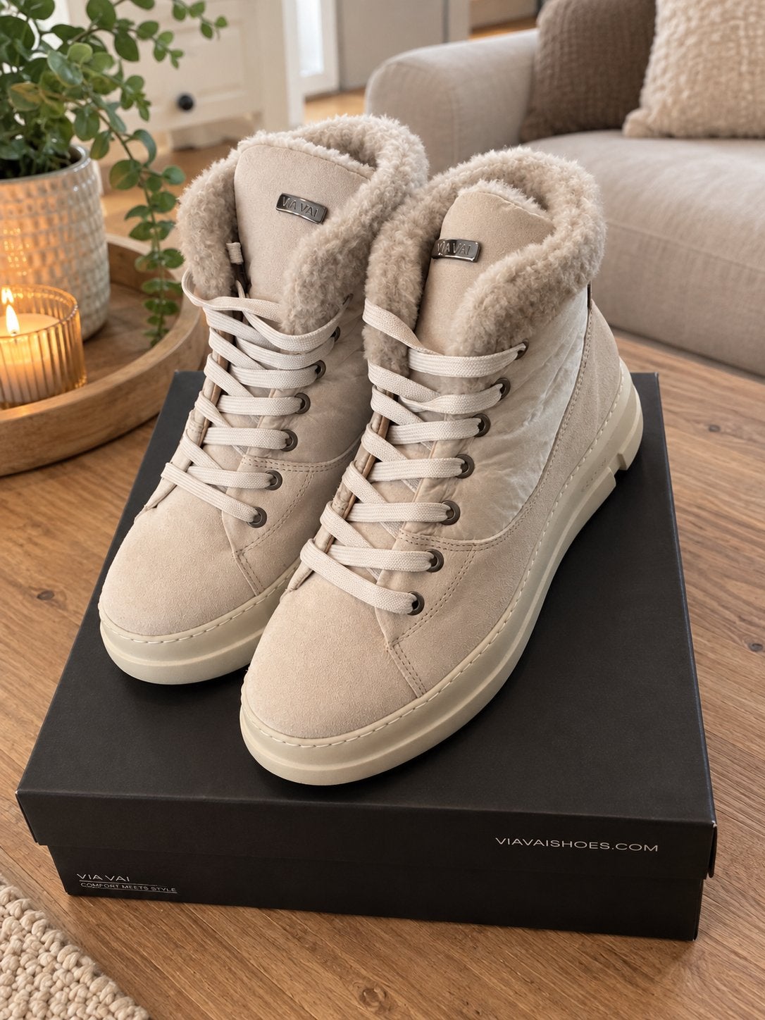 VIA VAI Shasta Combi Beige Sneakers Maat 39, Ophalen of Verzenden, Nieuw, Beige, Sneakers of Gympen