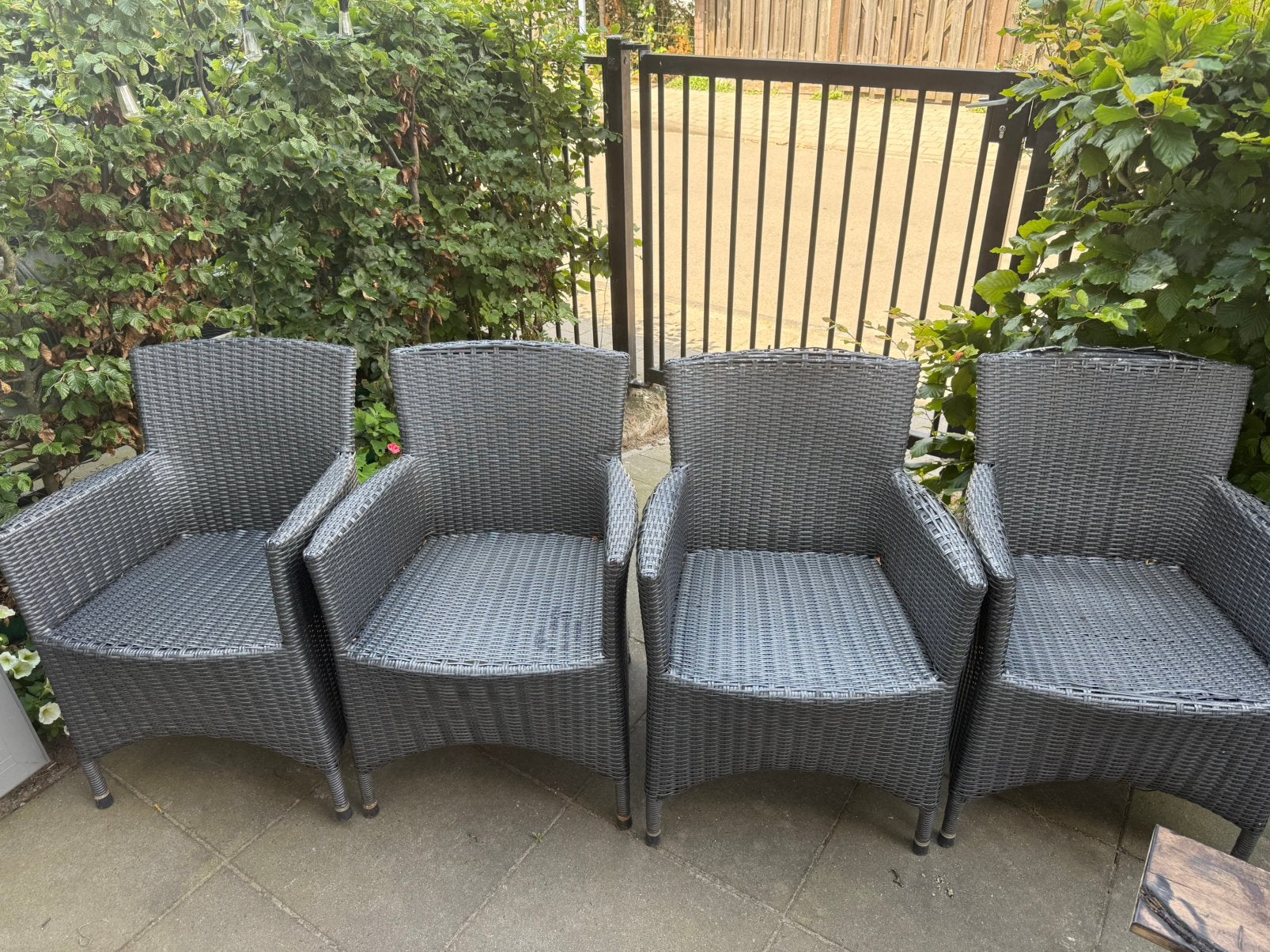 4 tuinstoelen bois le duc, Tuin en Terras, Ophalen, Zo goed als nieuw, Wicker