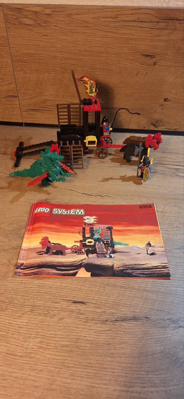 LEGO 6056 Dragon Wagon - Vintage Kasteel Set, Gebruikt, Lego, Ophalen of Verzenden, Inclusief instructies