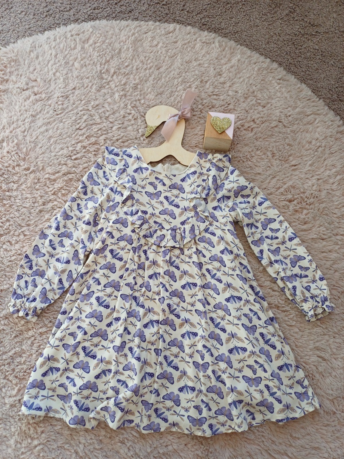 Mayoral jurkje maat 116 | Vlinderprint | Zeer nette staat., Kinderen en Baby's, Kinderkleding | Maat 116, Mayoral, Meisje, Ophalen of Verzenden