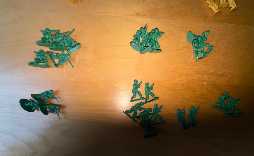Grote partij plastic soldaatjes en ridders