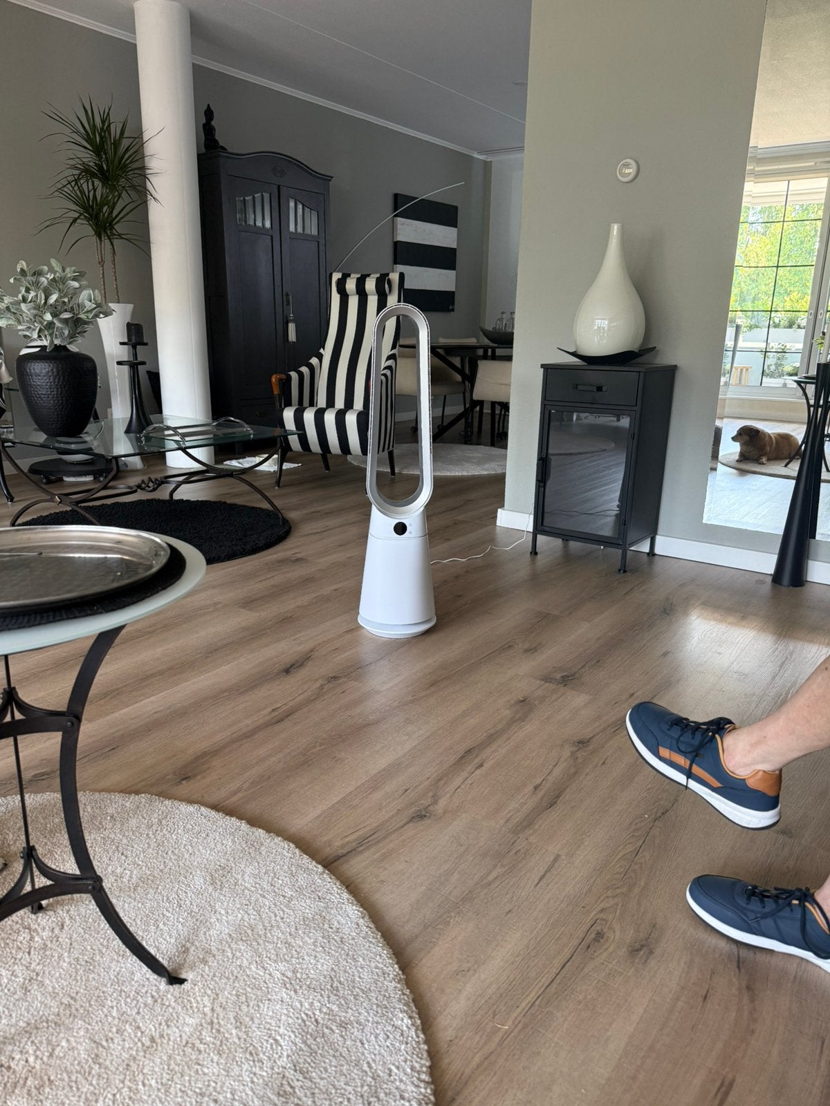 Ronde kleden, Ophalen, Zo goed als nieuw, 75 m² of meer, Laminaat