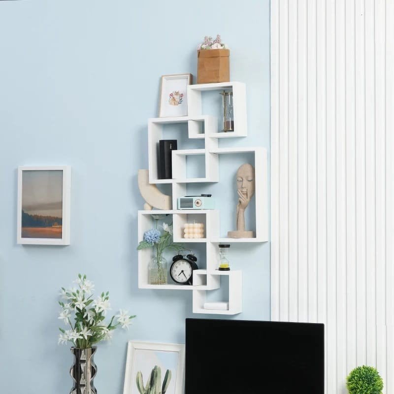 Wandplank Wit Hout wandkast boekenkast nieuw, Ophalen of Verzenden, Nieuw