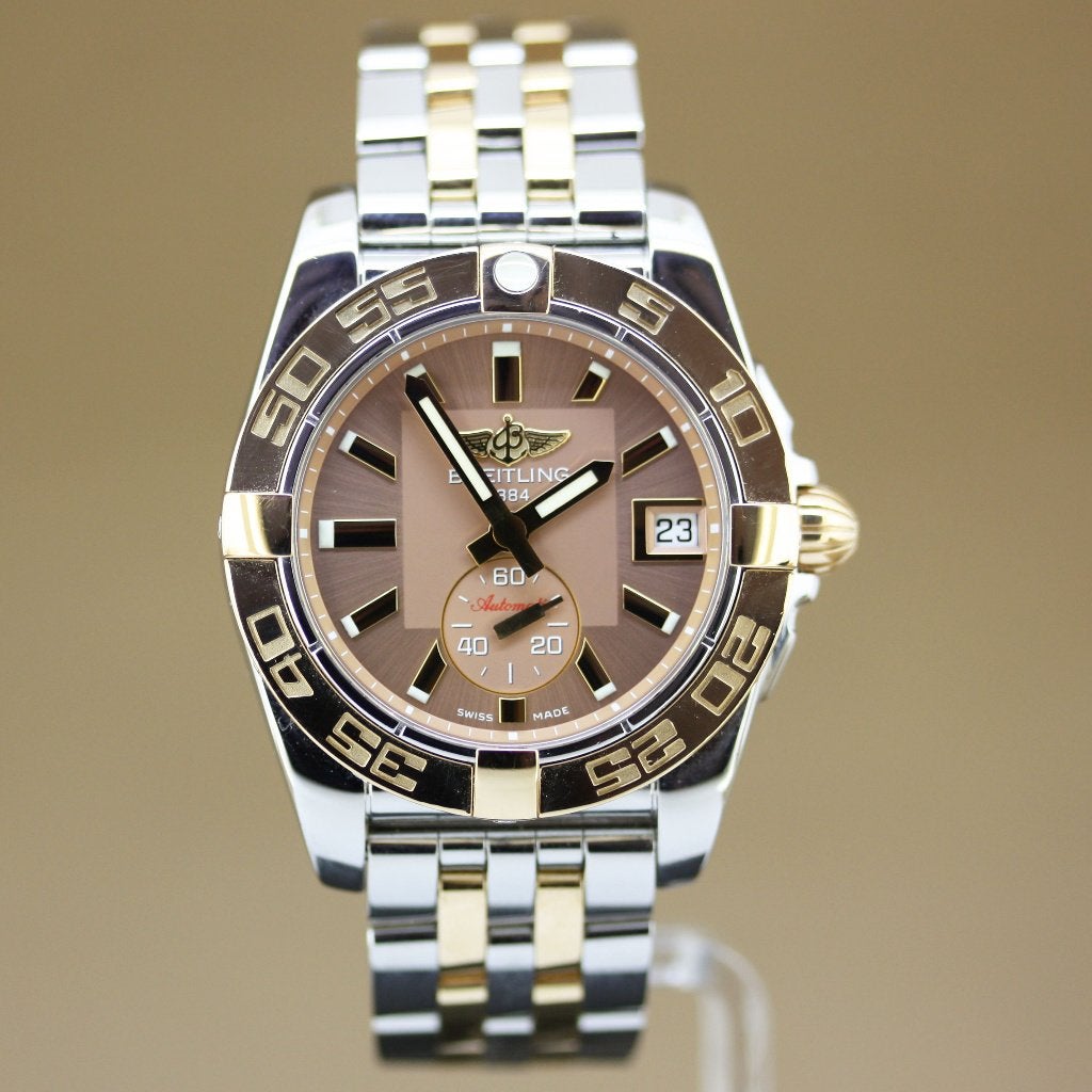 Breitling Galactic 36 C37330 Full Set, Overige merken, Staal, Gebruikt, Polshorloge