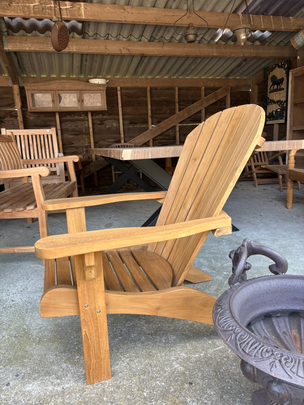 Teak houten relax tuinstoelen nieuw op voorraad, Ophalen, Hoevesteenwijkerwold@gmail.com, Hout, Hoevesteenwijkerwold
