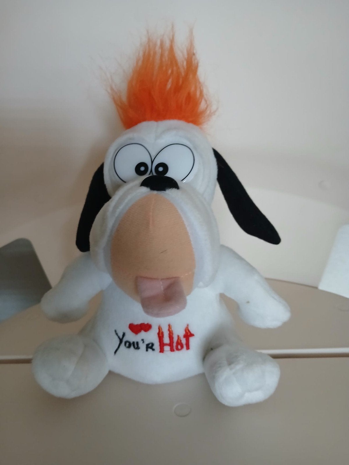 Knuffel van Droopy., Ophalen of Verzenden, Gebruikt, Overige typen, Middelgroot (20 tot 80 cm)