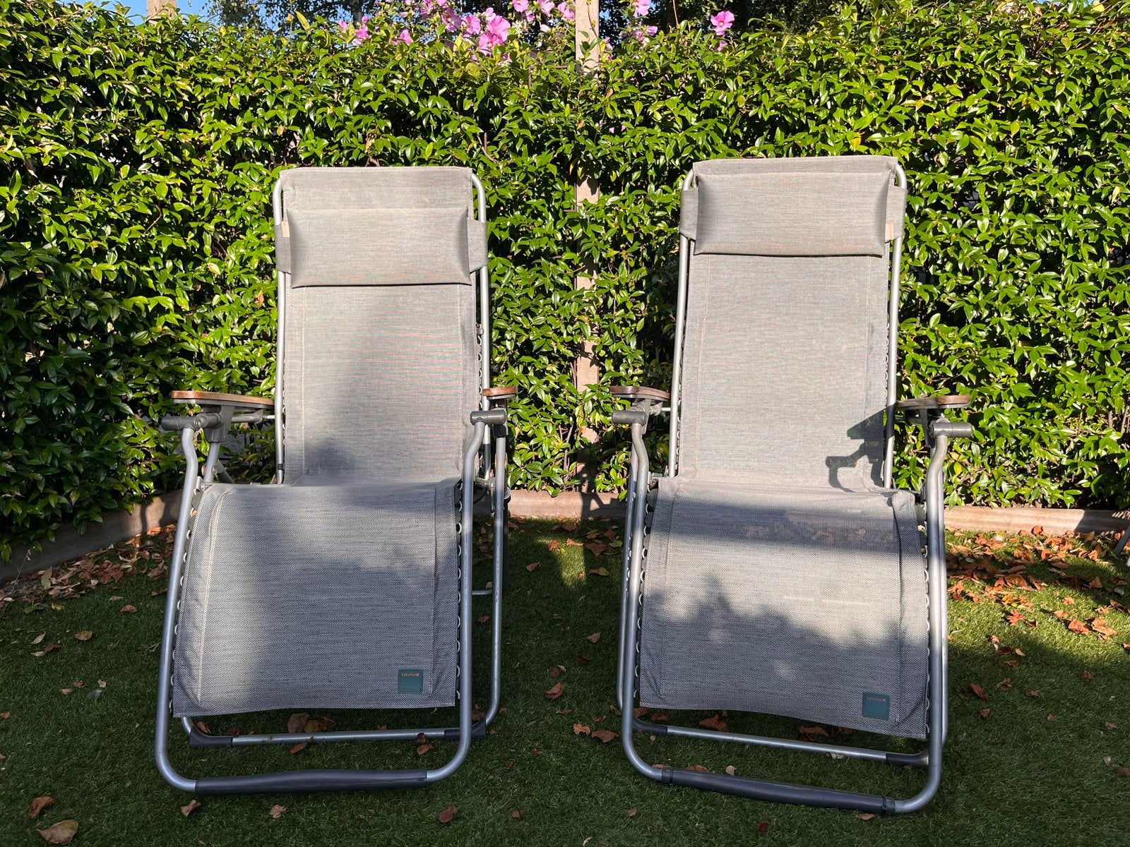 2x Lafuma Futura Clip verstelbare relaxstoelen, Ophalen, Gebruikt, Campingstoel